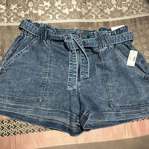 Maurice’s denim shorts with tie waist